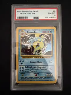 Gyarados Holo #6 PSA 8 Pokemon Base Set - Image 1
