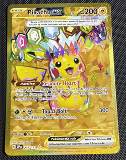 Pikachu ex 247/191 Hyper Rare Surging Sparks Pokemon Near Mint - Image 1