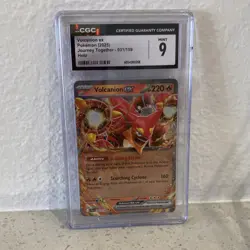2025 POKEMON TCG JOURNEY TOGETHER #031 VOLCANION EX HOLO CGC 9 - Image 1