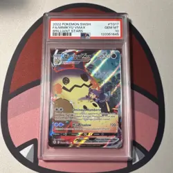 Pokemon TCG - Mimikyu VMAX TG17/30 Brilliant Stars Holo Ultra Rare PSA 10 - Image 1