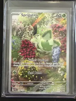 Pokemon Sprigatito 196/193 Illustration Rare Paldea Evolved Near Mint Holo IR - Image 1