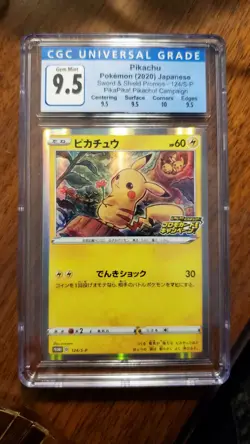 CGC 9.5 GEM MINT - Pikachu - Pikapika! Campaign 124/S-P Promo - Sowsow - Pokemon - Image 1