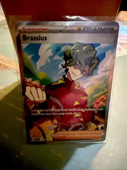 Pokemon TCG Scarlet & Violet Prismatic Evolutions Brassius 135/131 Full Art - Image 2