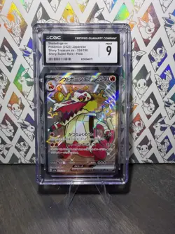 2023 Pokemon Shiny Treasure Ex Japanese #324/190 Skeledirge Ex CGC Mint 9 - Image 1