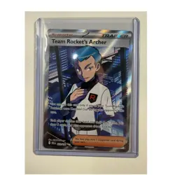 Pokemon Team Rocket's Archer 223/182 Sv10 Ultra Rare Trainer Full Art Holo - Image 1