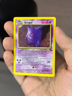 Vintage Gengar Holo 5/62 Fossil Set LP Clean Copy WOTC Pokemon - Image 1