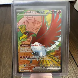 Ethan’s Ho-Oh ex Full Art Ultra Rare 209/182 Pokemon Destined Rivals English - Image 1