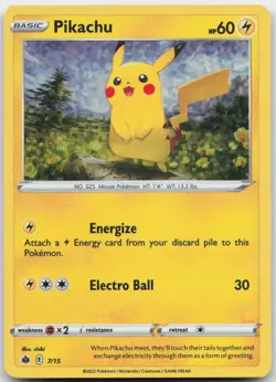 Pokemon : Pikachu McDonald's Promos 2022 007/015 : Holo P - Image 1