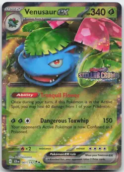 Pokemon : Venusaur ex (Stellar Crown Stamp) 001/142 : Holo - Image 1