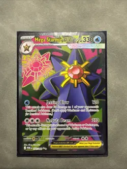 Pokemon TCG Mega Starmie 102/088 Full Art Ultra Rare Perfect Order NM - Image 1