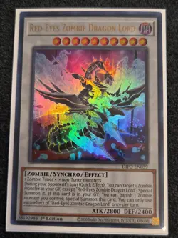 Yugioh Red-Eyes Zombie Dragon Lord DIFO-EN039 Ultra Rare 1st Ed NM - Image 1