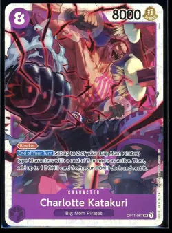 Charlotte Katakuri One Piece OP11 A Fist Of Divine Speed Super Rare Holo #067 - Image 1