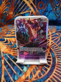 Bandai One Piece CCG Charlotte Katakuri OP11-067 8000 Power Blocker Holo - Image 1