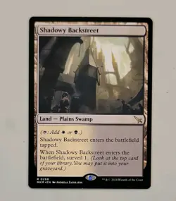 Shadowy Backstreet - [Murders at Karlov Manor] - Near Mint - MTG - Image 1