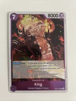 King OP08-060 (R) Two Legends Holo Foil One Piece TCG English NM - Image 1