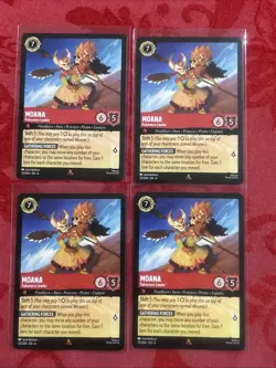 4x Disney Lorcana Azurite Sea - Moana - Kakamora Leader | 121/204 | NM | Rare x4 - Image 1