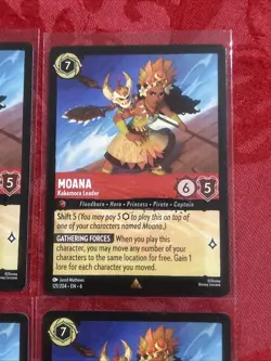 4x Disney Lorcana Azurite Sea - Moana - Kakamora Leader | 121/204 | NM | Rare x4 - Image 2