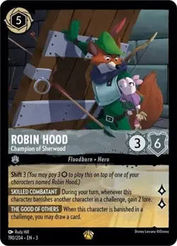 Robin Hood Champion Of Sherwood 190/204 Into the Inklands Disney Lorcana - Image 1