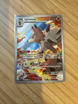 Pokemon Lycanroc Illustration Card 166/159 Journey Together Series - Image 1
