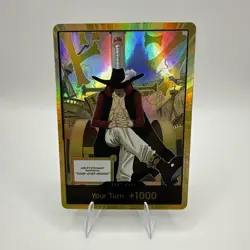 DON!! Card Gold Frame Mihawk OP14 - The Azure Sea's Seven | One Piece Card Game - Image 1