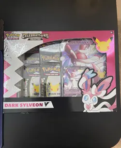 Pokemon TCG Celebrations Collection Box Dark Sylveon v Oversize Card (2021) - Image 1