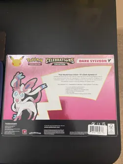 Pokemon TCG Celebrations Collection Box Dark Sylveon v Oversize Card (2021) - Image 2