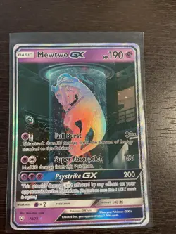 Pokemon Mewtwo GX 78/73 Shining Legends Shiny Holo Rare Full Art Card - Image 2