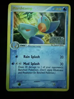 Pokemon Card - Marshtomp Crystal Guardians 24/100 Reverse Holo Stamped MP - Image 1