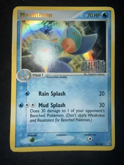 Pokemon Card - Marshtomp Crystal Guardians 24/100 Reverse Holo Stamped MP - Image 2