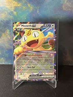 Meowth EX Full Art Holo Rare Perfect order 062/088 Pokemon TCG Card 170 HP - Image 1