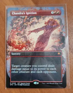Magic MTG Chandra's Ignition (Borderless) Special Guests 0089 Regular Mythic - Image 1