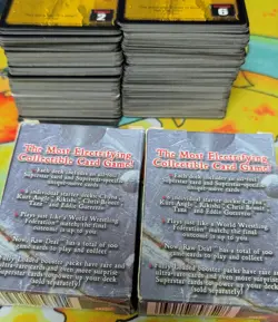 WWF RAW DEAL lot, Chyna and Taz Starter Decks, several hundred bulk cards CCG - Image 2