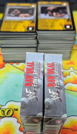 WWF RAW DEAL lot, Chyna and Taz Starter Decks, several hundred bulk cards CCG - Image 3