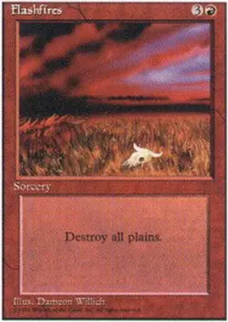 FBB Korean Flashfires ~ Lightly Played 4th Edition Fourth Foreign Black Border S - Image 1