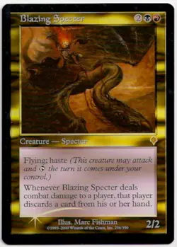 MTG FOIL • Blazing Specter Spettro Fiammeggiante DISCARD • INVASION ORIGINAL NM - Image 1