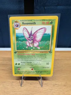 Pokemon TCG - Venomoth 29/64 1st Edition- Rare Regular Jungle - MP - Image 1