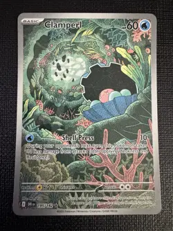 Pokemon TCG Clamperl 195/182 NM Holo Illustration 2025 Destined Rivals - Image 1