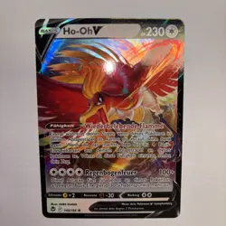 Pokemon Karte Ho-Oh V 140/195 Silberne Sturmwinde Deutsch Near Mint - Image 2