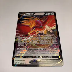 Pokemon Karte Ho-Oh V 140/195 Silberne Sturmwinde Deutsch Near Mint - Image 3