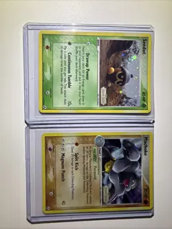 Pokemon TCG Ex Legend Maker Holo Bundle: Seedot #61 (Yuka Marii), Machoke #39 - Image 1