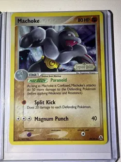 Pokemon TCG Ex Legend Maker Holo Bundle: Seedot #61 (Yuka Marii), Machoke #39 - Image 3