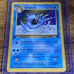 Golduck - 35/62 1st Edition Fossil Regular Pokemon TCG - Image 1