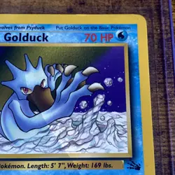 Golduck - 35/62 1st Edition Fossil Regular Pokemon TCG - Image 3