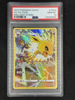 Jolteon #TG04/TG30 - 2022 Pokemon SWSH Brilliant Stars - Gem MINT PSA 10 - Image 1