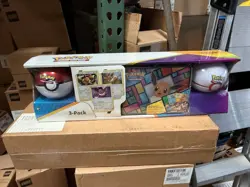 Pokemon Costco Collector 3-Pack Treasure Chest + 2 Poke Ball Tins (color varys) 820650101373 - Image 1