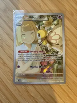 Pokemon TCG Lillie's Ribombee 164/159 Illustration Rare Journey Together - Image 1