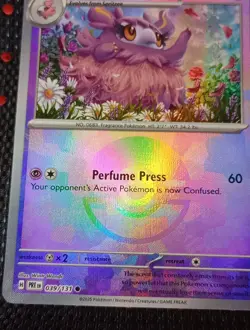 Pokemon Prismatic Evolutions Aromatisse 039/131 Master Ball Pattern NM (1F) - Image 2