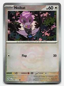 NOIBAT (MASTER BALL PATTERN) SV: PRISMATIC EVOLUTIONS 090/131 NM COMMON POKEMON - Image 2