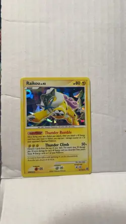 Pokemon Raikou Secret Wonders Cracked Ice Holo 16/132 2007 - Image 1