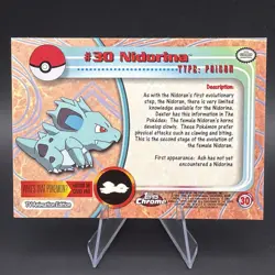 2000 Topps Chrome Pokemon Series 1 #30 Nidorina - Image 2